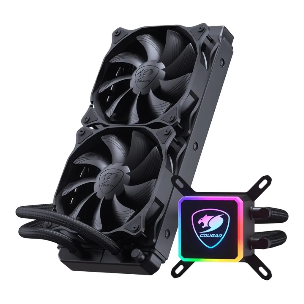 Cougar Aqua 240mm CPU Liquid Cooling with Addressable RGB | CG-CL-AQUA240 - Image 2 Cougar Aqua 240mm CPU Liquid Cooling with Addressable RGB | CG-CL-AQUA240