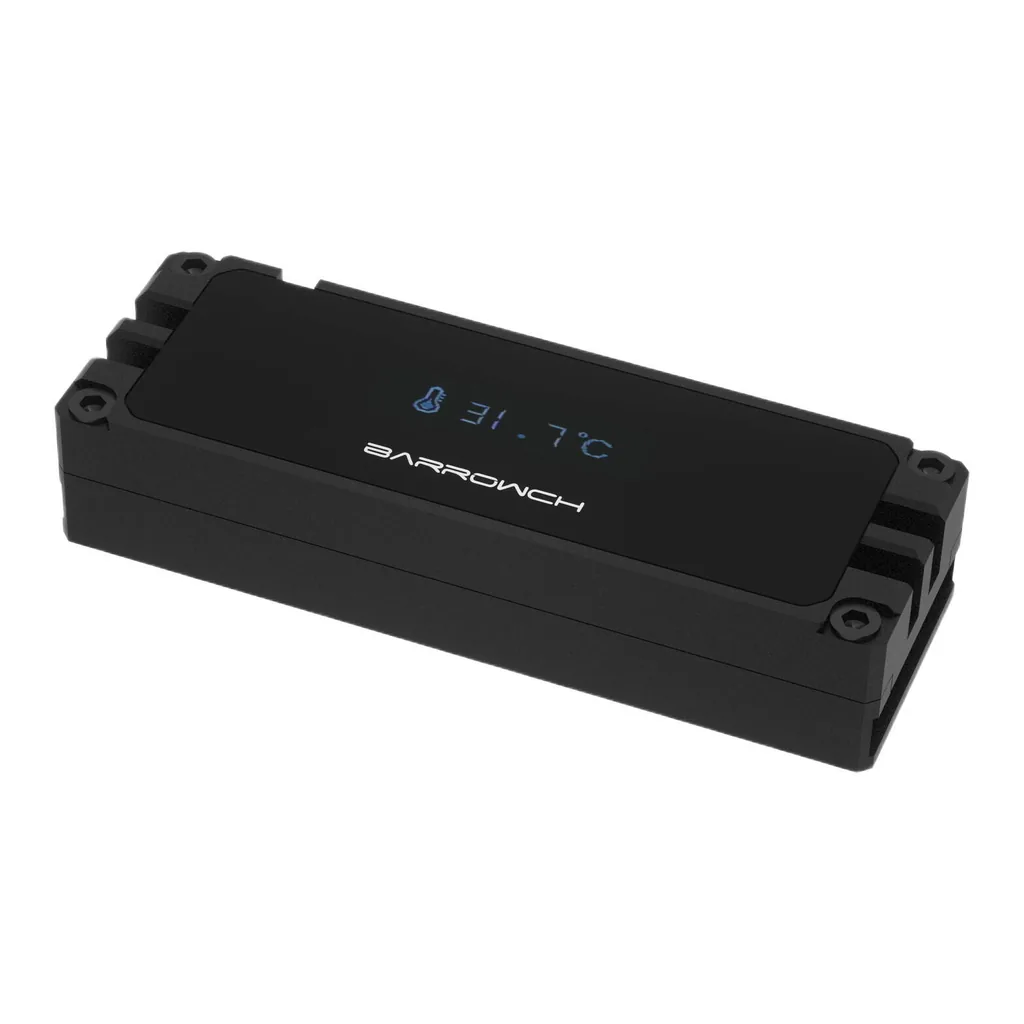 29944c7e295bb2145bb7fca58a93a0b7-hi.jpg Barrow M.2 SSD Digital Display Cooling Kit, Aluminum Alloy, M.2 2280/22110 SSDs, Real-Time OLED Temperature Display, 0.1°C Accuracy, 1ms Sampling, Dual-Side Cooling, 3-Pin 12V | FBM2TZ-01