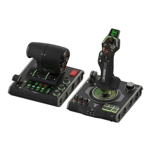 2adad3061570e52d103f1fbaeadccabd-hi.jpg Turtle Beach Velocityone Flightdeck Universal Hotas Simulation System Joystick & Throttle For Air & Space Combat Simulation For Windows 10 & 11, Touch Display & Buttons, 139 Program Controls
