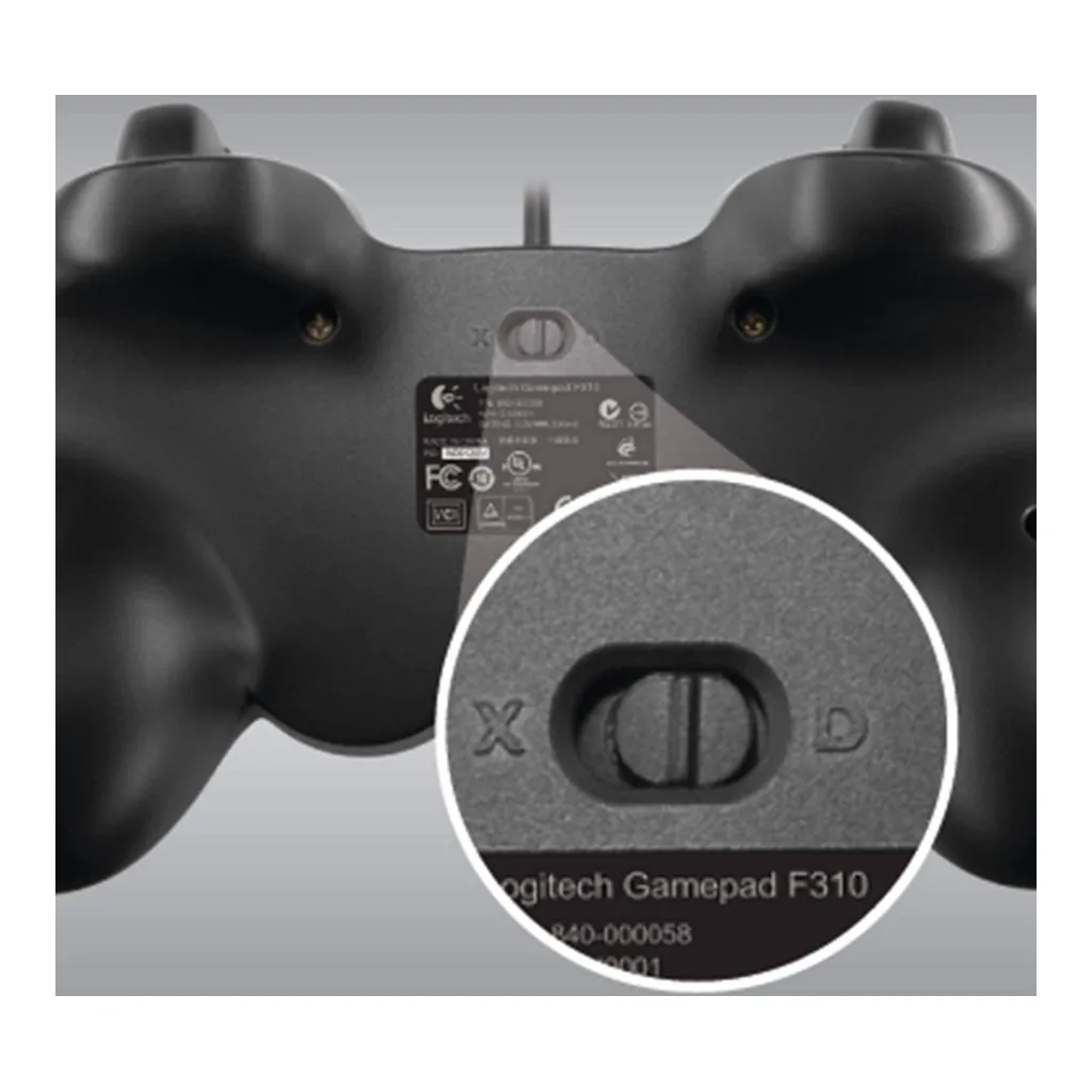 2b1126713777ff40ecacc434f9e6c1fd-hi.jpg Logitech F310 Wired Gamepad, Works with Android TV, Extensive Game Support, 4 Switch D-Pad, Easy to Set Up, Comfortable Grip, 1.8 Meter Cord Length, Blue - Black