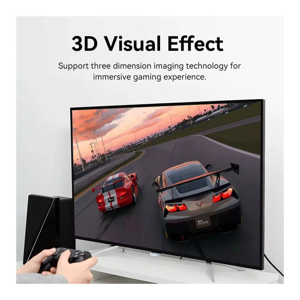 2b144f51beffcc34f203538b7f8c5731-hi.jpg Vention HDMI Male to Male 4K HD Cable, 18Gbps 4K@60Hz 3D, Video Return HDCP 2.2, HDMI Audio Cable Switch Splitter for TV HDMI Splitter Video Cord, 3 Meter Length, ALH Series, Blue