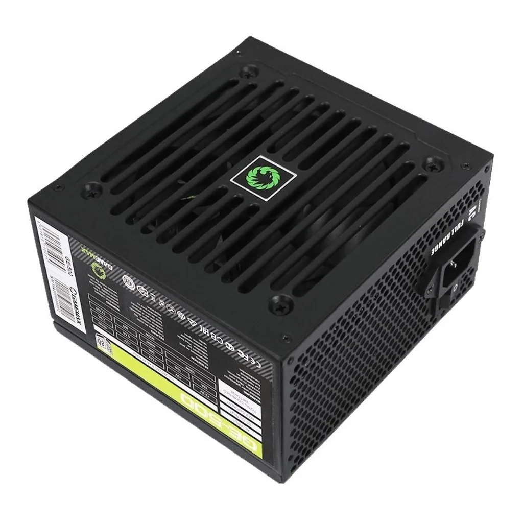 2b9e64d17d5b0edc38ea58e50972899c-hi.jpg GameMax GE-500 ATX Non Modular Power Supply, 500 Watts, AC, FULL RANGE (100-240v) APFC, Mesh Shield cable, CE/EMI, 80+ Certificate , Black | GE-500