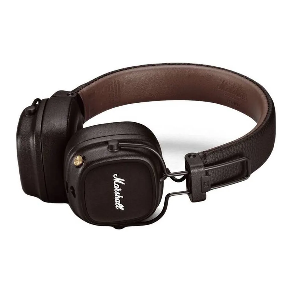 2ba22788165ac8faad563e8a47974343-hi.jpg Marshall Major V Bluetooth Headphones, 40mm Dynamic Drivers, Bluetooth 5.3 Wireless Connectivity, 3.5mm Input/Output Wired Connectivity, Rugged & Foldable Design, Brown
