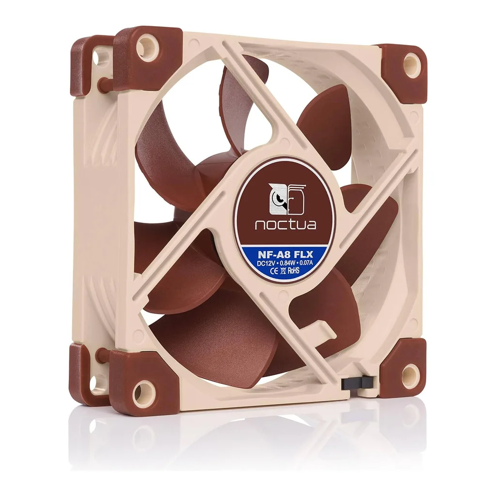 Noctua NF A8 FLX 80mm Cooling Fan, Brown - Image 7 Noctua NF A8 FLX 80mm Cooling Fan, Brown