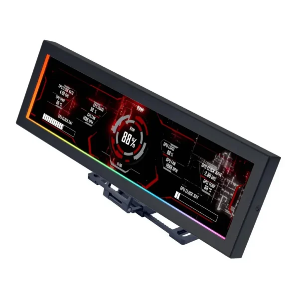 Lian-Li 8.8″ Universal Screen (US88v1), Black | SM088X - Image 1 Lian-Li 8.8″ Universal Screen (US88v1), Black | SM088X