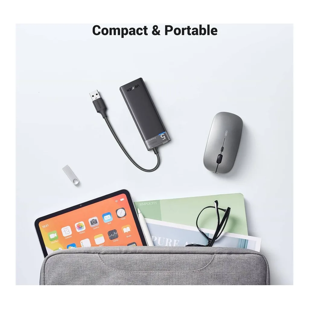 2d3beae5e589a94ca233d002af5e3d62-hi.jpg UGREEN CM653 USB 3.0 HUB 5Gbps High Speed Data Transmission With USB-C Power Supply, Multiple Extension For Laptop, Desktop PC, Xbox, PS5, Mouse, Keyboard, Flash Drive, Printer | 15548