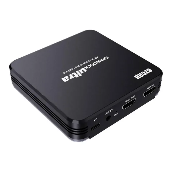 ezcap326 GameDock Ultra USB-C Capture Card, 4K30 Capture and 4K60 HDR Passthrough, Black - Image 1 ezcap326 GameDock Ultra USB-C Capture Card, 4K30 Capture and 4K60 HDR Passthrough, Black