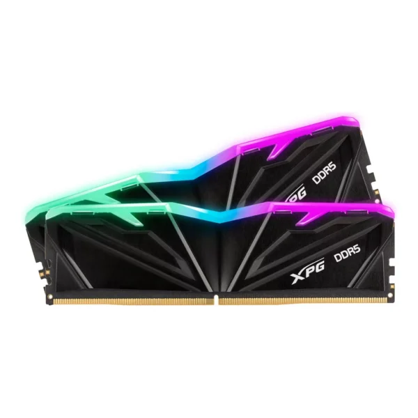 ADATA XPG ARMAX RGB DDR5 Desktop Memory, 32GB (2x 16GB) Capacity, 6000MT/s Memory Speed, CL30 CAS Latency, 1.4 Voltage, Intel XMP & AMD EXPO | AX5U6000C3016G-DTAMRBK - Image 1 ADATA XPG ARMAX RGB DDR5 Desktop Memory, 32GB (2x 16GB) Capacity, 6000MT/s Memory Speed, CL30 CAS Latency, 1.4 Voltage, Intel XMP & AMD EXPO | AX5U6000C3016G-DTAMRBK - Image 1