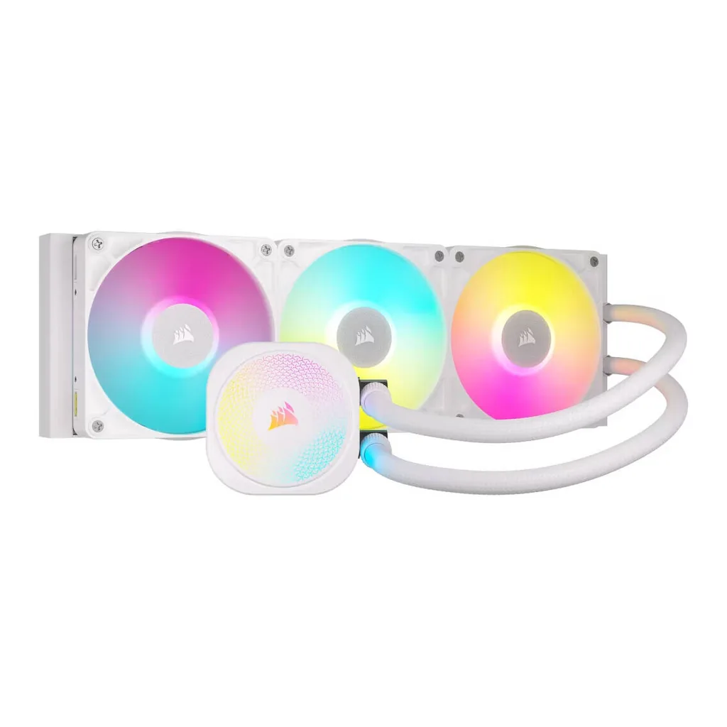 Corsair iCUE LINK TITAN 360 RX RGB AIO Liquid CPU Cooler, White | CW-9061021-WW - Image 1 Corsair iCUE LINK TITAN 360 RX RGB AIO Liquid CPU Cooler, White | CW-9061021-WW
