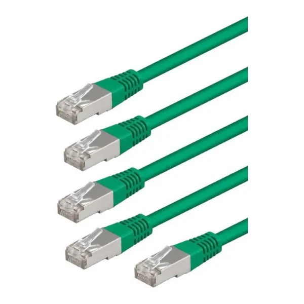 3064970f8baec5d4ffb7adfd4e4f2198-hi.jpg AICO 0.5M Cat6 RJ45 UTP Network Cable, Green, Pack of 5 Cables