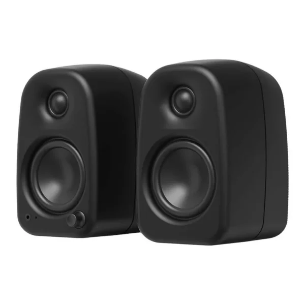 30665576930ccf732820cd91c9bf9c78-hi.jpg Kanto UKI Desktop Speakers, Ultra-Compact Bi Amplified Pair, Bluetooth 5.3, USB C, RCA, Auto 100Hz Sub Crossover with Sub Out, Front 3.5mm Headphone Jack, Pair, Onyx (Matte Black)
