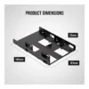 Corsair Dual 2.5" to 3.5" Drive Mounting Bracket, Black | CSSD-BRKT2 - Image 5 Corsair Dual 2.5" to 3.5" Drive Mounting Bracket, Black | CSSD-BRKT2