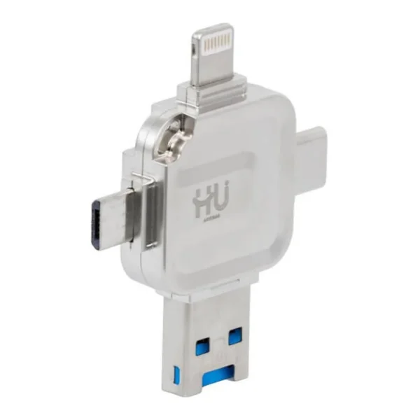 31ad6d8f9e1e656583b8b1663f20ca19-md.jpg HU USB 3.0 Super-Fast Card Reader, Multi-Device Memory Card Adapter, Plug & Play High-Speed Data Transfer Reader for iPhone, Android, Laptop & PC, Compact Portable SD/TF Card Reader, White | HAC-1049