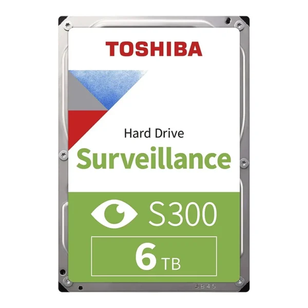 325ff49a9b133cb4d3ca442d8c584ed0-hi.jpg TOSHIBA S300 3.5" 6TB Surveillance SATA 6.0 Gbit/s Internal Hard Drive, 184MB/s Typ Data Transfer Speed, 5400 RPM Speed, 24/7 Operation, Supports 64 Cameras, 180TB/Year Workload | HDWT860UZSVA