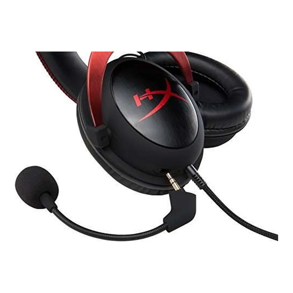 32723-hi.jpg HyperX Cloud II Gaming Headset for PC PS4, 53mm Drivers, Virtual 7.1-Channel Surround Sound, Detachable Boom Mic, Advanced USB Audio Control, 3.5mm Audio Cable, Red