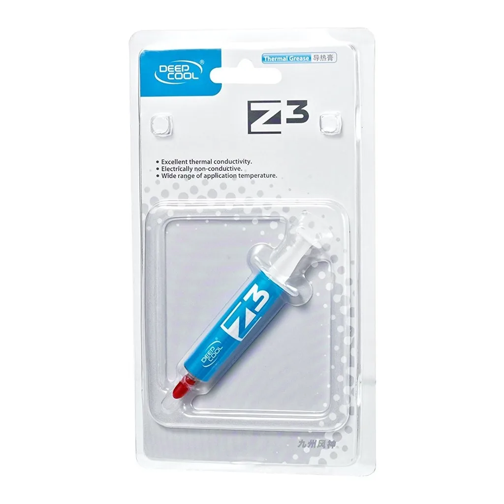 DeepCool Z3 High Performance Thermal Compound 1.5 Gram Tube for CPU GPU Cooling | DP-TIM-Z3-2 - Image 4 DeepCool Z3 High Performance Thermal Compound 1.5 Gram Tube for CPU GPU Cooling | DP-TIM-Z3-2
