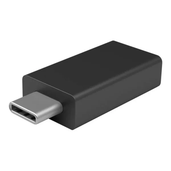 3596edfa9cae0cda4d99ecbbf7c0c36e-md.jpg Microsoft Surface USB-C to USB Adapter, Up to 5 Gb/s Data Transfer Rate, Nickel Connector Plating, Black | JTY-00001