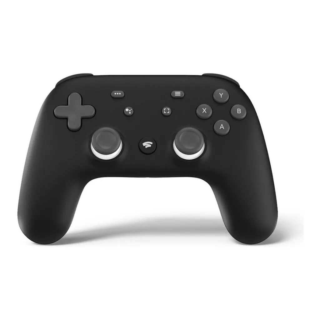 35f430a4190d4546a9b708b198693140-hi.jpg Google Stadia Game Controller, With Chromecast Ultra, Arcade Console Type, Built In Google Assistant, Wireless Ergonomic, Just Black