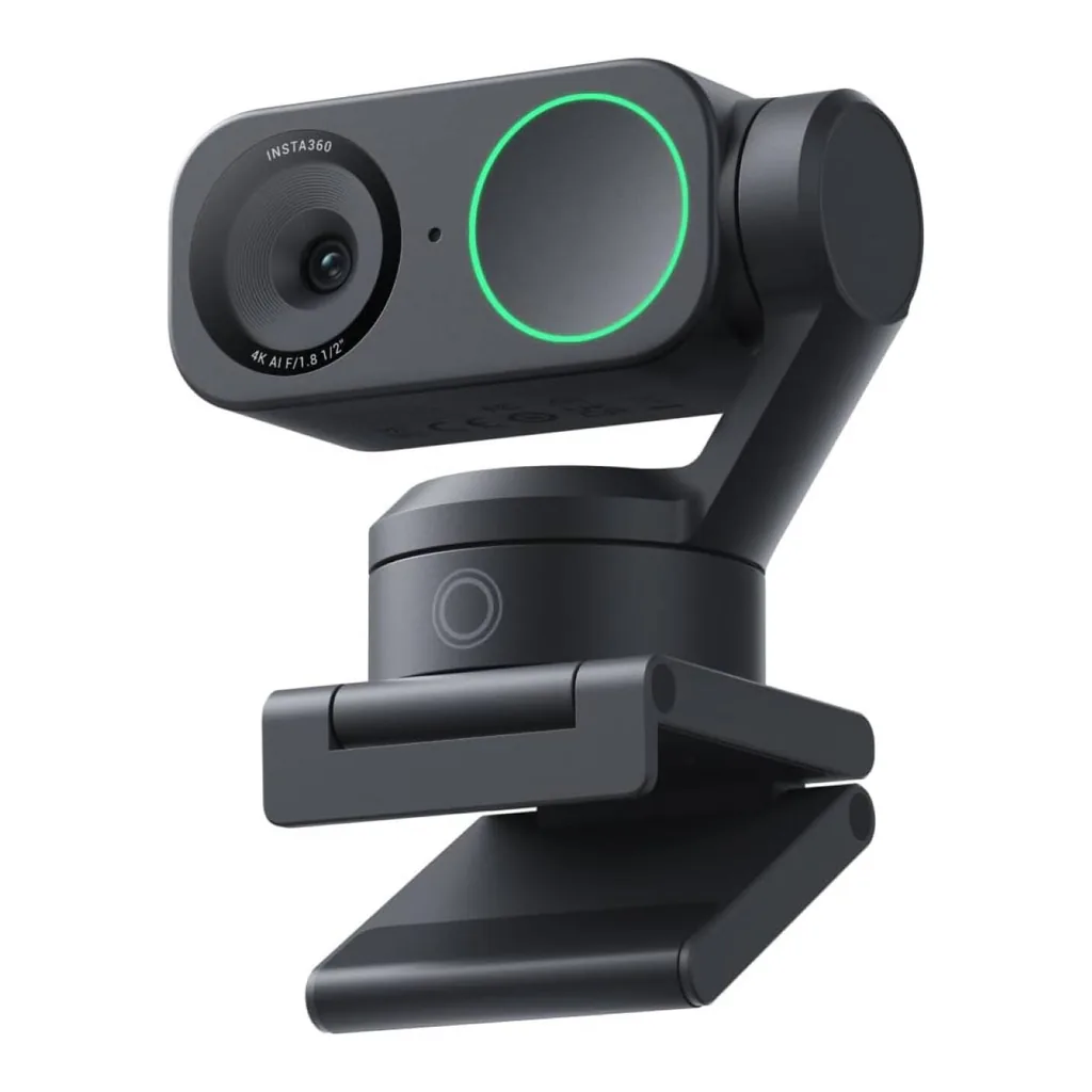36277a6268e43a73dba49400569441dc-hi.jpg Insta360 Link 2 PTZ Dual Axis Gimbal AI-Powered 4K Webcam with 1/2" Sensor, Pro Audio, Gesture Control, HDR, AI Tracking, Desk View and Streamer Mode, Built-in Privacy Protection