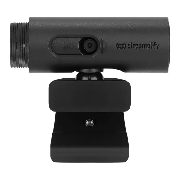 37e3c22cae794717783d3dabe2074078-hi.jpg Streamplify FHD 60FPS Webcam, Autofocus & Automatic Light Enhancement, Foldable, Wide Screen View 90° and 360° Swivel, Anti-Spy Sliding Cover, Black