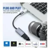X Spring HDMI Video Capture Adapter with USB-C Adapter, Grey - Image 3 X Spring HDMI Video Capture Adapter with USB-C Adapter, Grey