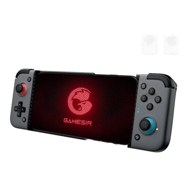 398285b57bbfb00c2528b61a91f21187-hi.jpg GameSir X2 Bluetooth Mobile Gaming Controller, 173mm Phone Support, Soft Rubber Grips, 500mAh Battery, Quick Action Micro Mechanical Buttons, Best Type-C and Android Gaming Controller, Black