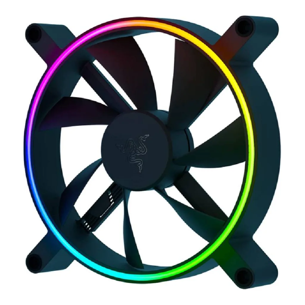 Razer Kunai Chroma 140mm ARGB PC Fan, Black | RC21-01800200-R3M1 - Image 1 Razer Kunai Chroma 140mm ARGB PC Fan, Black | RC21-01800200-R3M1