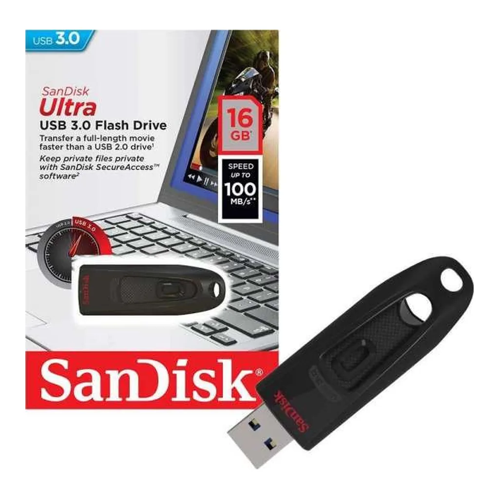 3ae4d9f4eb36953c1715b92e6ea16cc7-hi.jpg SanDisk 16GB Ultra USB 3.0 Flash Drive | SDCZ48-016G-U46