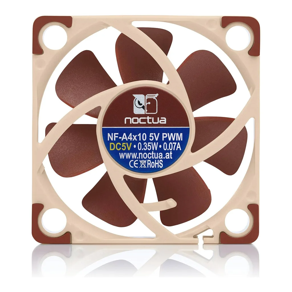 Noctua NF A4x10 5V PWM 40mm Cooling Fan, Brown - Image 6 Noctua NF A4x10 5V PWM 40mm Cooling Fan, Brown