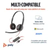 3d06a4cff25a3ca9ef5f4685a16f0a3e-hi.jpg Poly Blackwire 3220 USB-C Headset with USB-C to USB-A Adapter, Noise-Canceling Microphone, Inline Call Controls, Hearing Protection, USB-C Connectivity, Black
