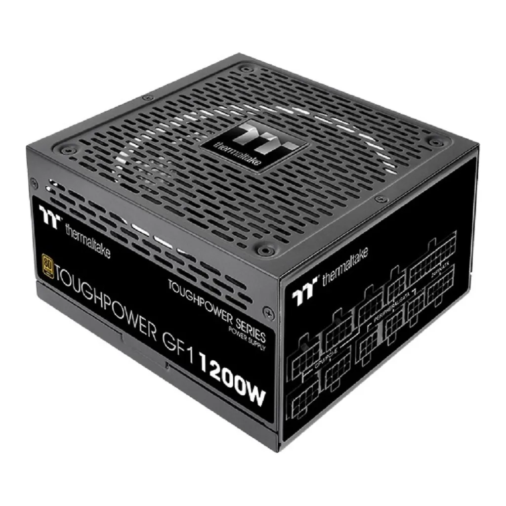 3dbfbcac6f27a2618c7755b60d97d824-hi.jpg Thermaltake Toughpower GF1 1200W Watt Power Supply, Full Modular, 80 Plus Gold, PSU, Single Rail, 100 A, 140mm Fan, ATX, Black | PS-TPD-1200FNFAGK-1