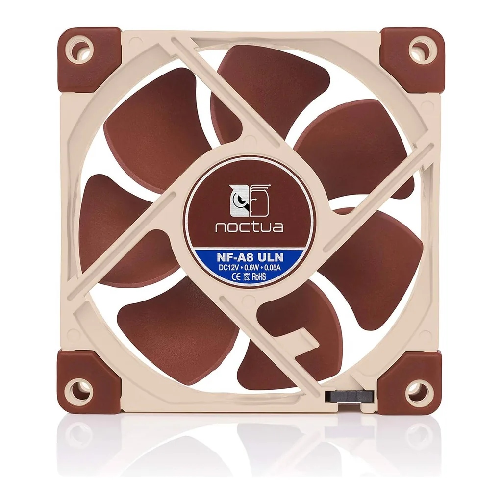 Noctua NF A8 ULN 80mm Ultra Low Noise Cooling Fan, Brown - Image 8 Noctua NF A8 ULN 80mm Ultra Low Noise Cooling Fan, Brown