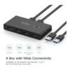 3eca70116c60630ba1c6a2eaece76cec-hi.jpg UGREEN USB Switch Selector 2 Computers Sharing 4 USB Devices USB 3.0 Peripheral Switcher Box Hub for Mouse, Keyboard, Scanner, Printer, PCs with One-Button Swapping and 2 Pack USB A to A Cable | 30768