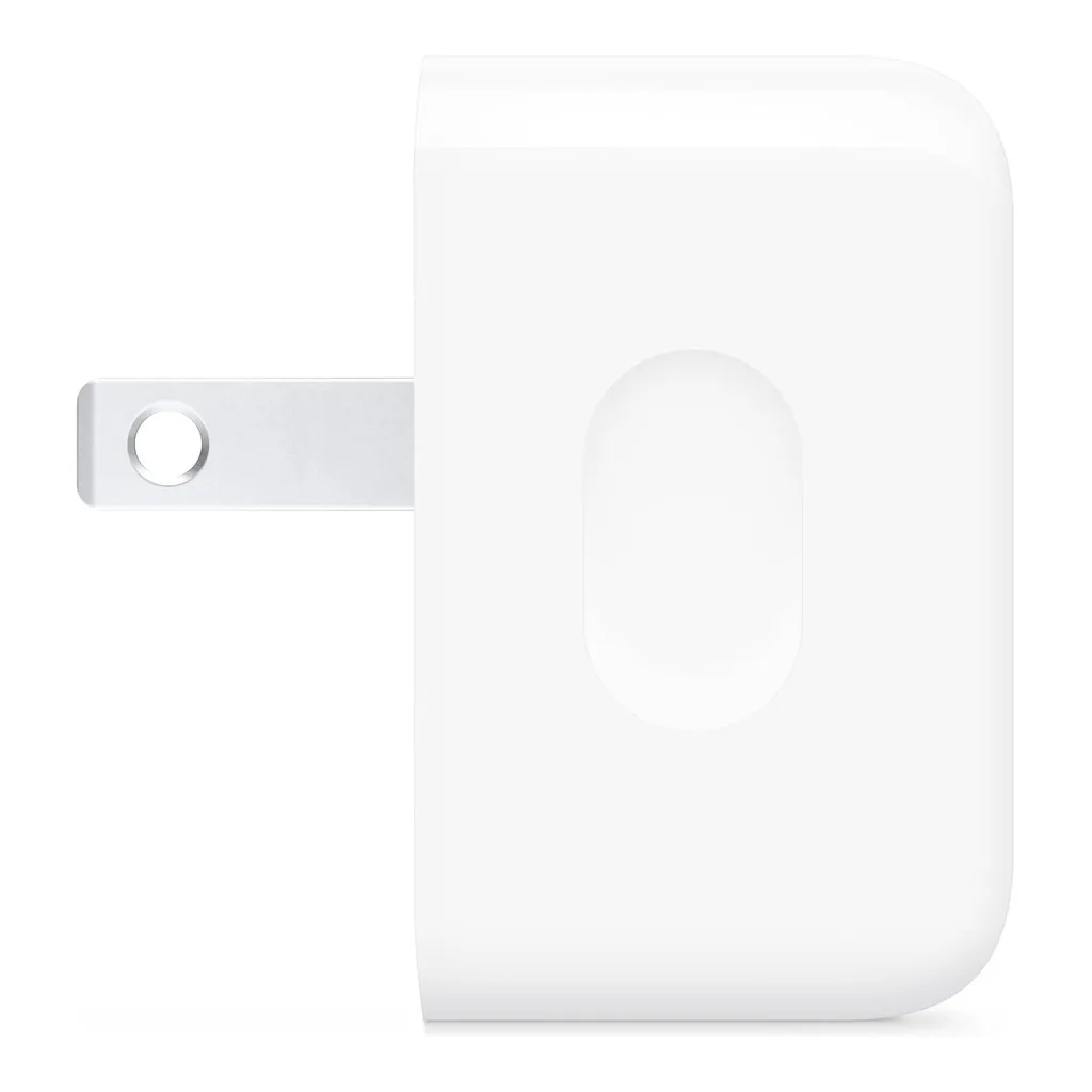 403f8cef46ca75453afd43e820328160-hi.jpg Apple 40W Dynamic Power Adapter with 60W Max, Compact Fast Charging USB-C Power Adapter, Dynamic Power Boost for iPhone, iPad & Mac Devices, White | MGKN4AM/A