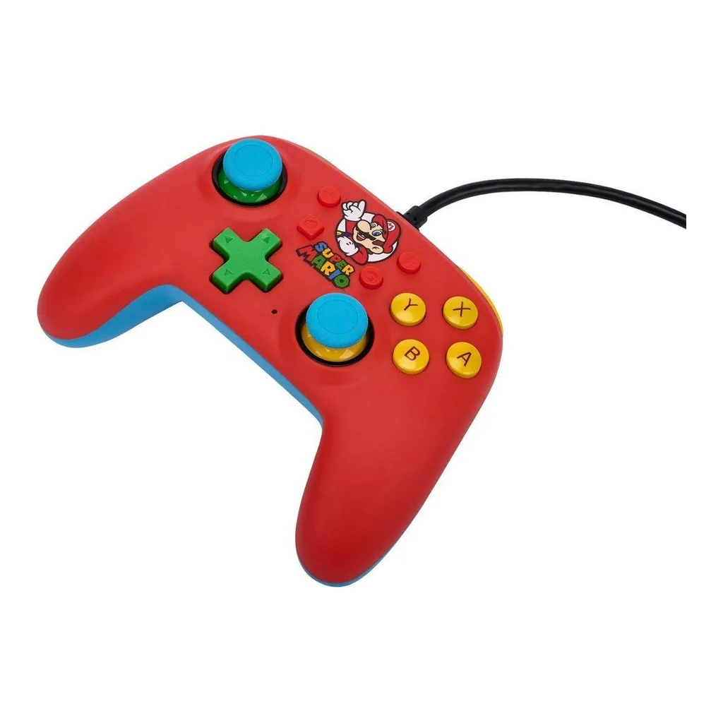 4079ec88b419b3da01f794bbd14e5ca6-hi.jpg PowerA Nano Wired Controller for Nintendo Switch, 2x Precision-Tuned Analog Sticks, Eight-Way Plus-Shaped D-Pad, 8 ft. (2.4 m) Micro-USB to USB-A Cable, Mario Medley