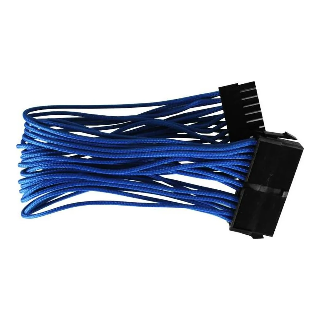 417b2d6270284b535309629222ee08cf-hi.jpg RAIDMAX 24-Pin Sleeved Power Extension Cable, 9.8 in., Blue (RC-005-24P-BLUE)