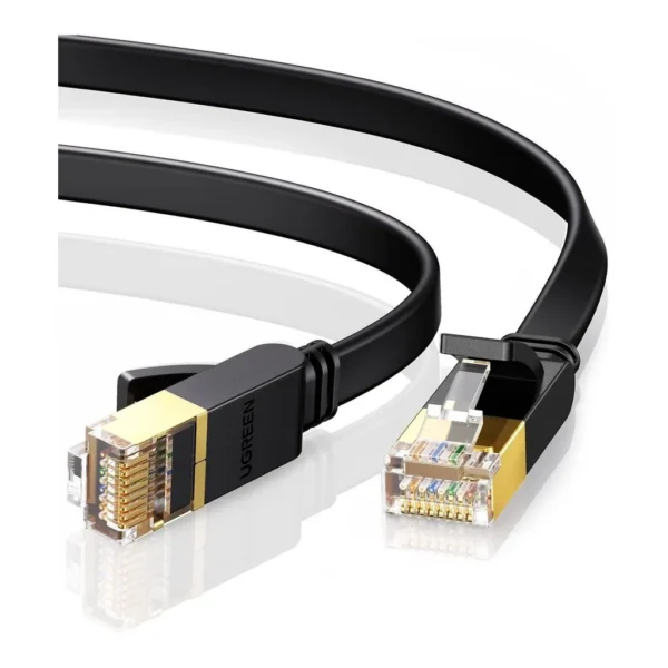 41bff9dbb1a21dc75dc699416ccf36e2-hi.jpg UGREEN NW106 Ethernet Cable Cat7 Gigabit Network Cable, High-Speed Flat 10Gbps, RJ45 Ethernet Cable Patch Cable, Compatible for Gaming PS5 / 4 / 3, Xbox Laptop Modem Router PC, 3 Meter, Black