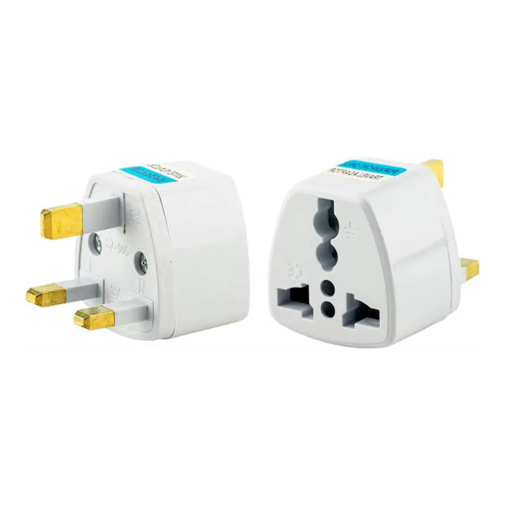 41d786ef4406086c4fdfc34e5fc4da86-md.jpg Purfex Universal Travel Adapter, 3 Pin To 2 Pin Plug Converter, 16A 250V, EU to UK Plug Plug, Compact Travel Design, Electrical Adapter, 2 Pack, White