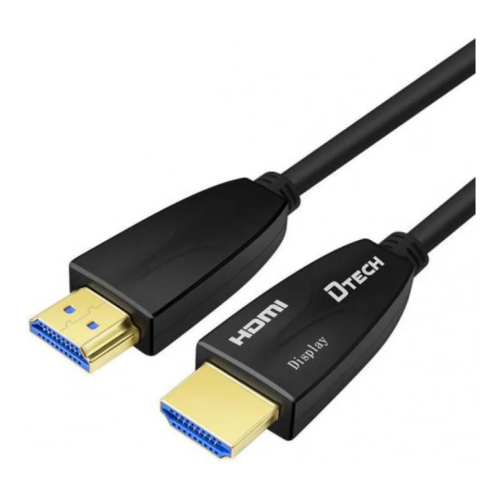 428b6ab47884bc5c8f1f0dd22562e730-hi.jpg DTECH DT-HF2025 Fiber HDMI Cable, 4K @ 60Hz Resolution, 18Gbps Bandwidth, Built-in Advanced Optical Engine, 4.8mm Outer Diameter, HDCP 2.2 EDID CEC, Plug And Play, 25 Meters, Black | DT-HF2025