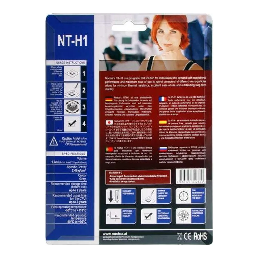 Noctua NT H1 3.5g Thermal Paste - Image 3 Noctua NT H1 3.5g Thermal Paste