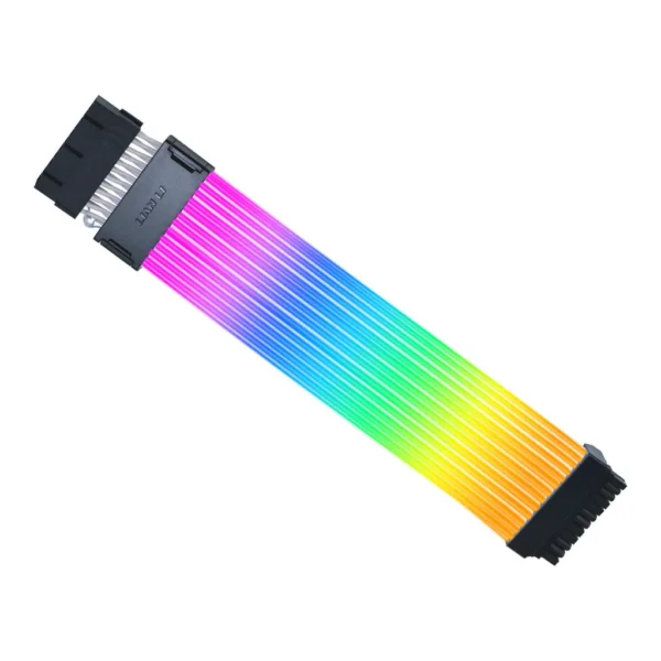 Lian Li Strimer Wireless 24-Pin ARGB Motherboard Extension Cable | PW24-1W-T - Image 1 Lian Li Strimer Wireless 24-Pin ARGB Motherboard Extension Cable | PW24-1W-T