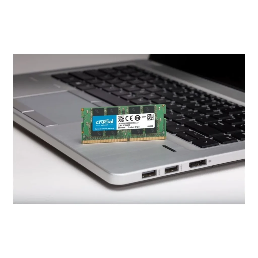 Crucial 16GB DDR4 SODIMM Memory Module, 3200MHz Clock Speed, 22-22-22 Timings, Unbuffered, 1.2V Memory Voltage, 22 CAS Latency | CB16GS3200 - Image 4 Crucial 16GB DDR4 SODIMM Memory Module, 3200MHz Clock Speed, 22-22-22 Timings, Unbuffered, 1.2V Memory Voltage, 22 CAS Latency | CB16GS3200 - Image 4