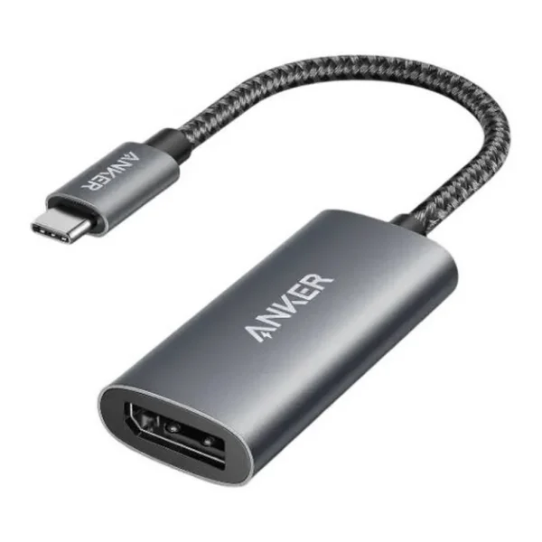 47df1cb70c6ae03e4354c185ac10f939-md.jpg Anker 518 8K DisplayPort Adapter, USB C to DisplayPort (8K60Hz or 4K144Hz), High-Resolution Display, High-Bandwidth Digital Content Protection, Gray | A8318HA1