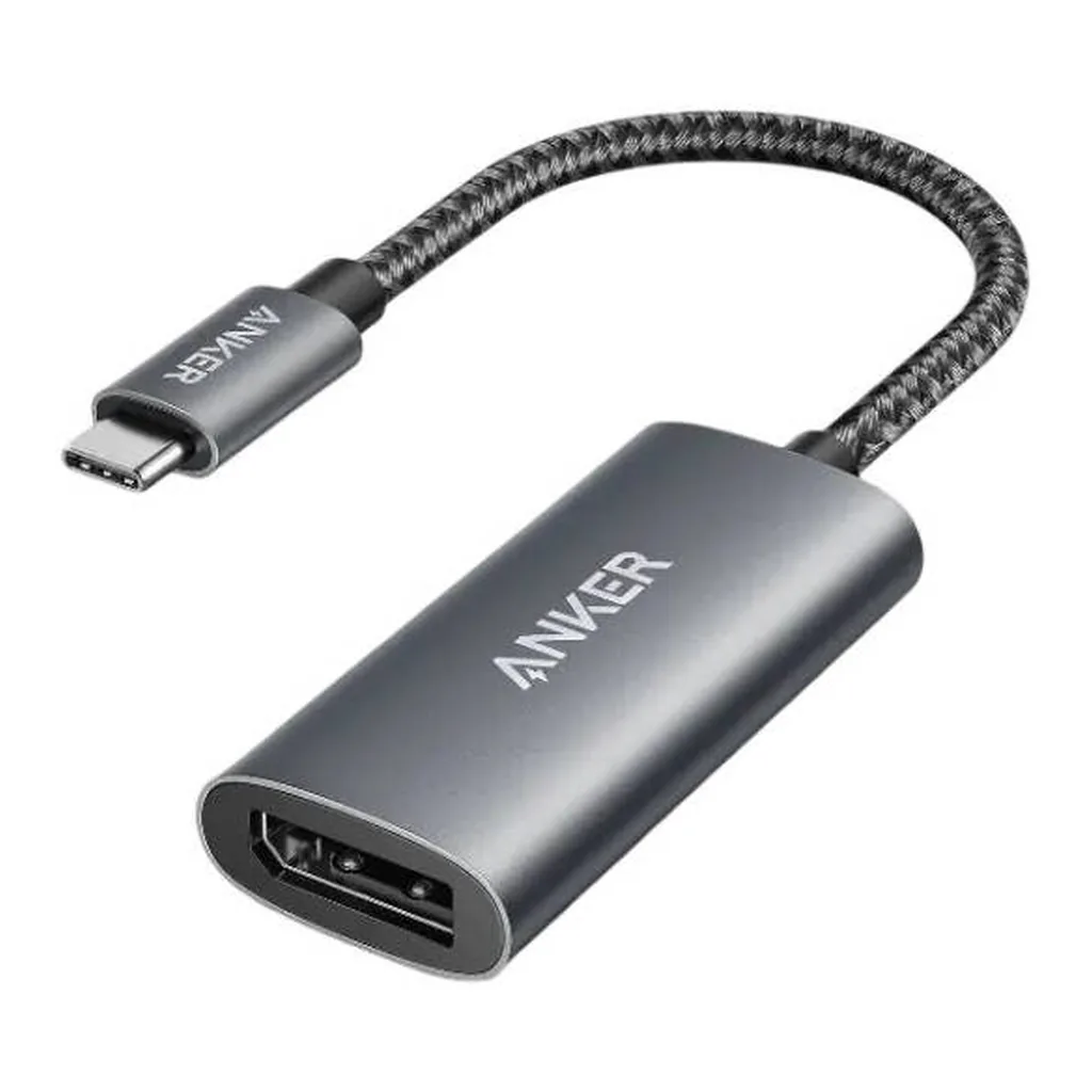 47df1cb70c6ae03e4354c185ac10f939-md.jpg Anker 518 8K DisplayPort Adapter, USB C to DisplayPort (8K60Hz or 4K144Hz), High-Resolution Display, High-Bandwidth Digital Content Protection, Gray | A8318HA1