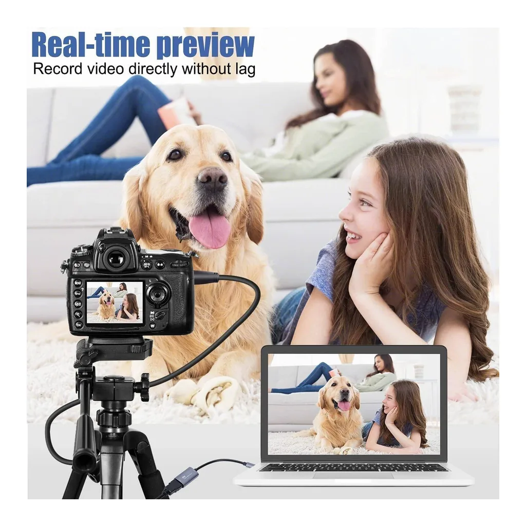 X Spring HDMI Video Capture Adapter with USB-C Adapter, Grey - Image 5 X Spring HDMI Video Capture Adapter with USB-C Adapter, Grey