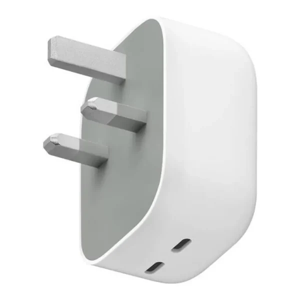 4aecd3e165b05e46361f6a9f5b4d7112-md.jpg Google Pixel Flex Dual Port 67W USB-C Fast Charger, GaN Wall Adapter with USB-C PD & USB-A Quick Charging for Laptop, Phone & Tablet, White | GA09856-GB