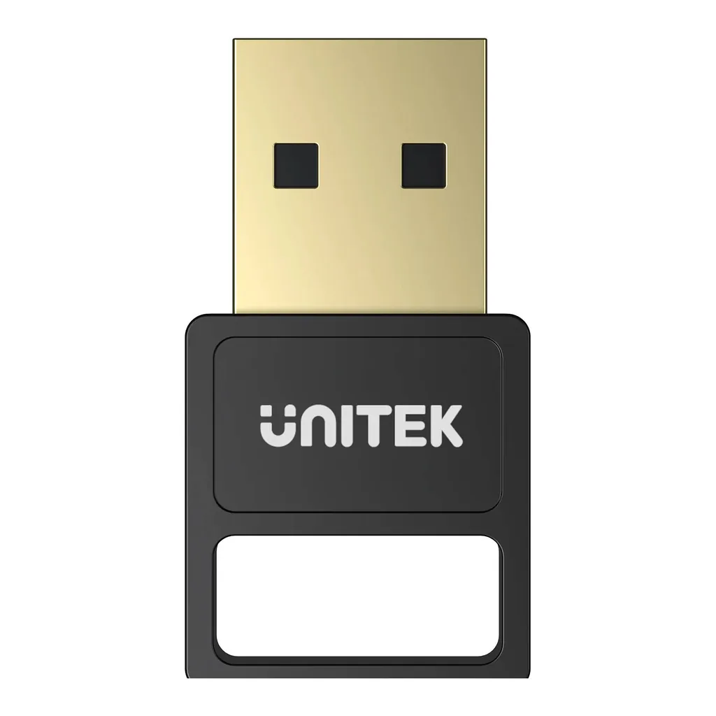 4b37816ca5c1f0d012c2a378851f1268-hi.jpg Unitek USB Bluetooth 5.3 Adapter, Bluetooth 5.3 with EDR, Up to 3Mbps Data Transfer Rate, Up to 20 Meters Long Distance Coverage, Up to 7 Device Multi-Device Connection, Black | B105B