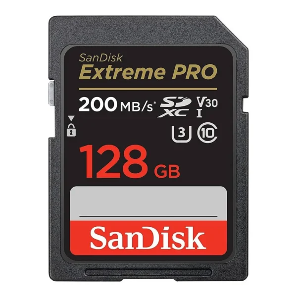 4c796476af89bcfe3ba89292372e663f-hi.jpg SanDisk 128GB Extreme PRO UHS-I SDXC Memory Card, Max Read Speed 200 MB/s, Max Write Speed 90 MB/s, UHS-I / V30 / U3 / Class 10, Records FHD, 3D & 4K Video | SDSDXXD-128G-GN4IN