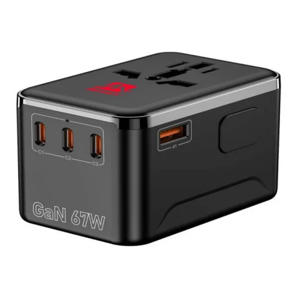 4daf49d47cd1ade402ca3ed3b717a372-md.jpg Mercury GAN Charger 67W, Compact Travel Charger for Smartphones Tablets and Laptops, Smart Protection Technology, High Efficiency Fast Charge, Black | MER-GC-67W