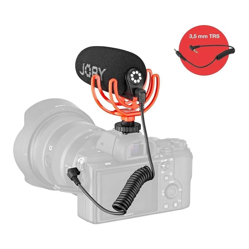 4e80db56f8122fc2891883b8c4e2122a-hi.jpg JOBY Wavo On Camera Vlogging Compact Microphone Super Cardioid Pattern with Rycote Duo Lyre for Smartphone